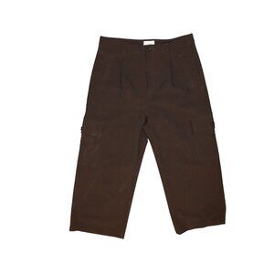 Pistola Womens Black Cargo Pants Size 30 Polyester Blend Wide-Leg Style Made In